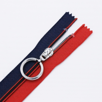 5#编织平纹闭尾-大红02